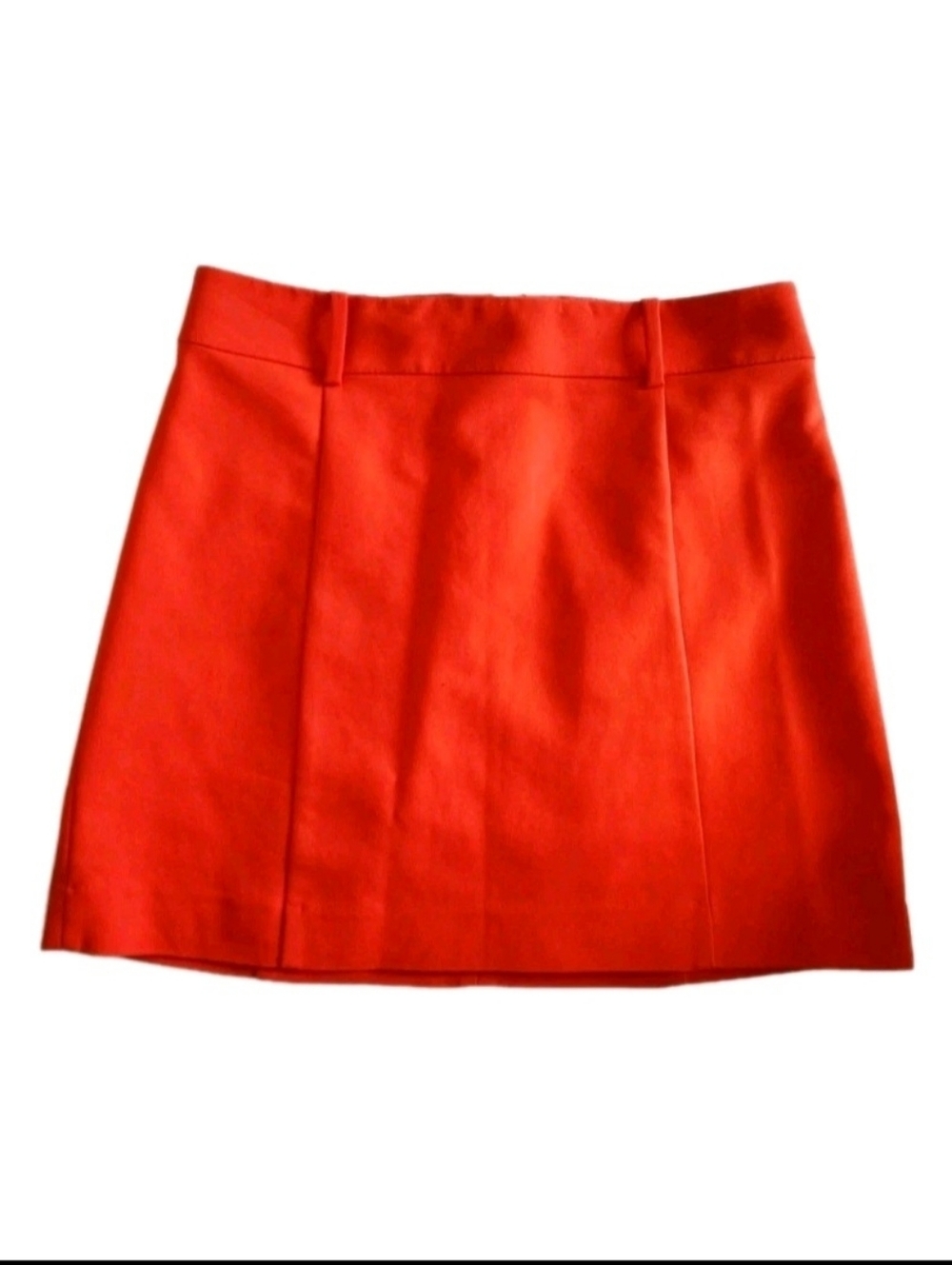 The Express Women's Red-Orange  Mini Skirt with Lining, Size 4 (29 ×16)